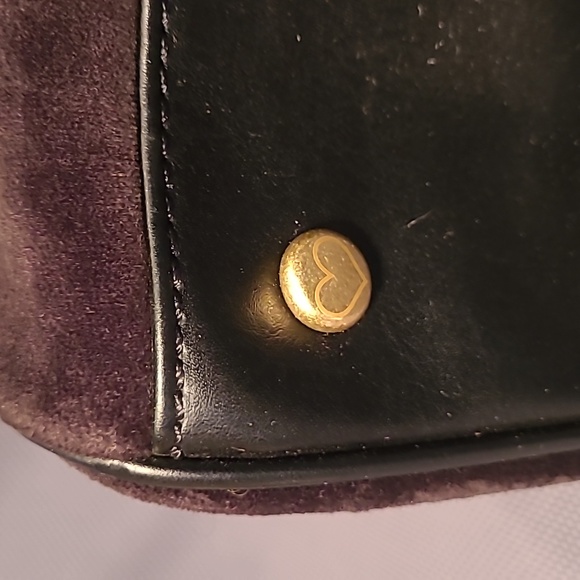 Black Royal Juicy Couture Velour Hand Bag Purse YHRU1931 - Picture 14 of 16